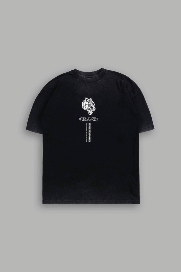 Ohana SSDDNFGU "Premium" Oversized Tee in Black