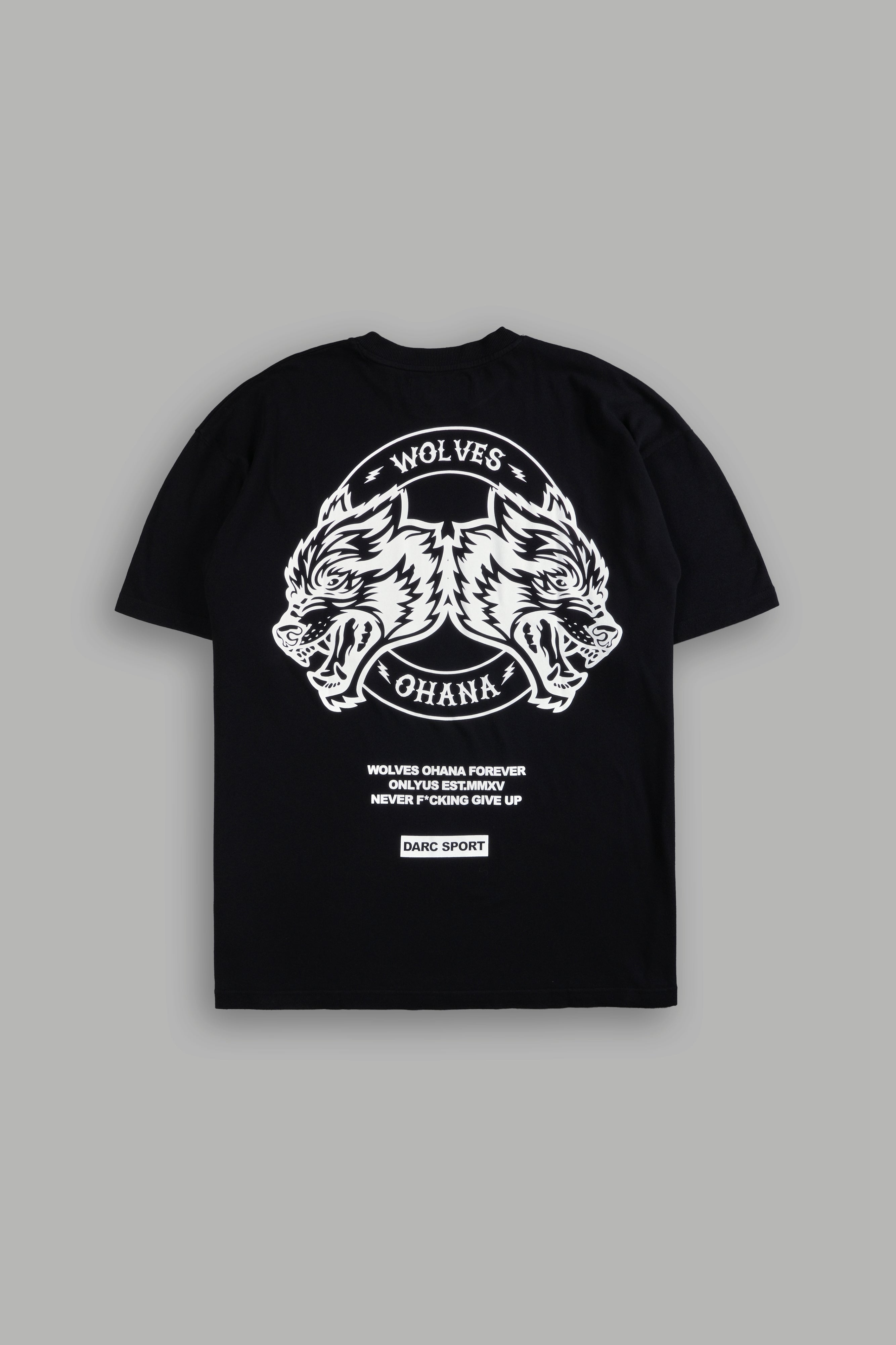 Wolves Ohana Forever "Premium" Oversized Tee in Black