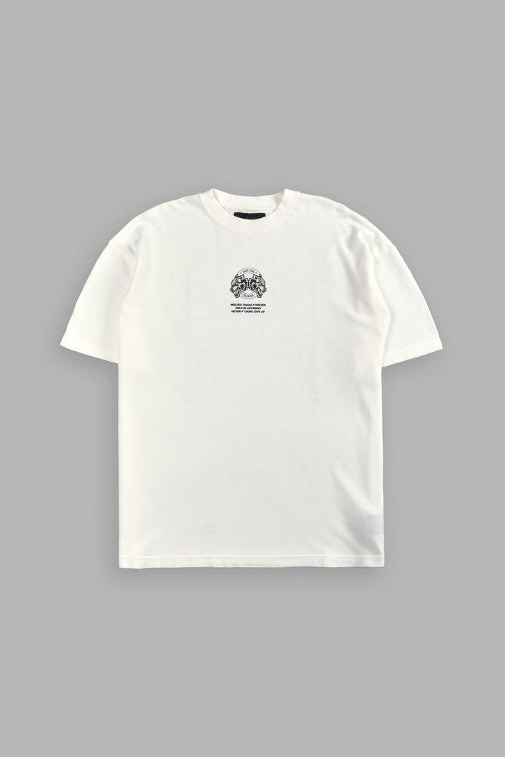 Wolves Ohana Forever "Premium" Oversized Tee in Cream