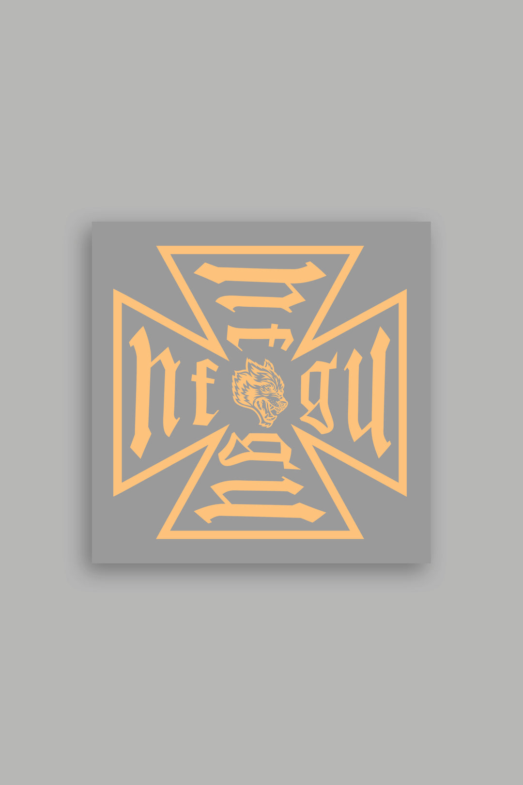 Core Small Sticker in Orange