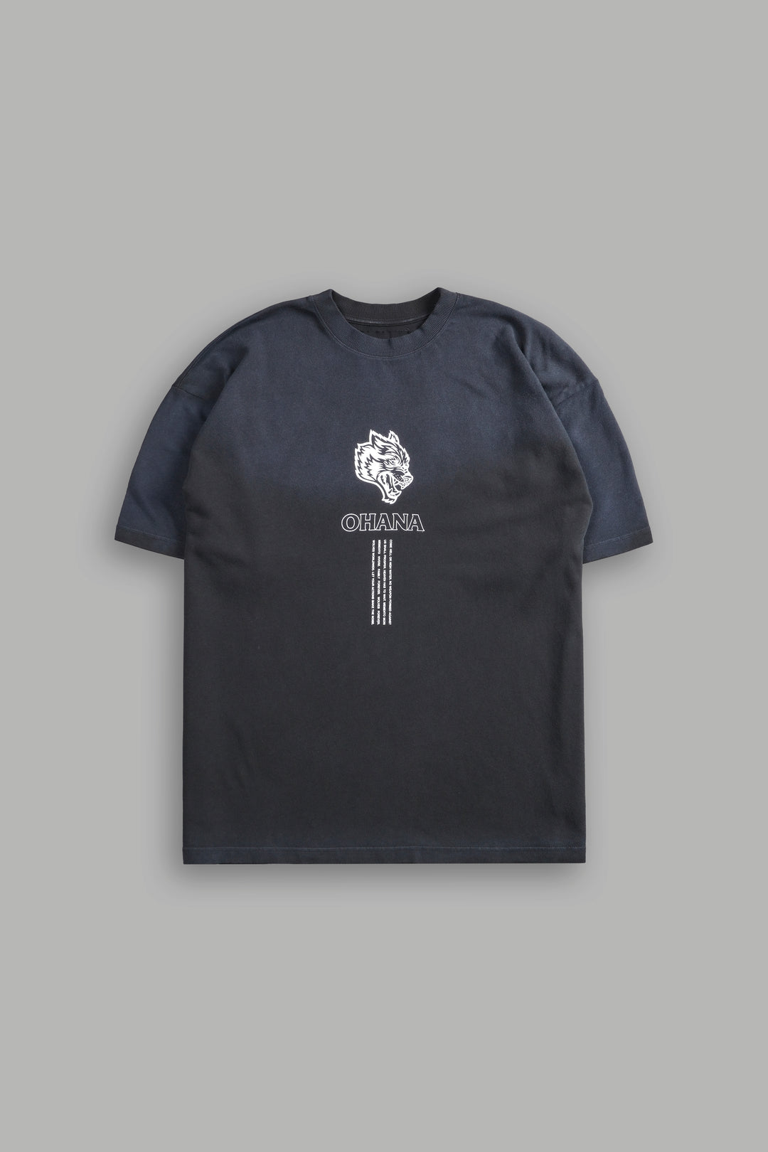 Ohana SSDDNFGU "Premium" Oversized Tee in Darc Ash Sun Fade
