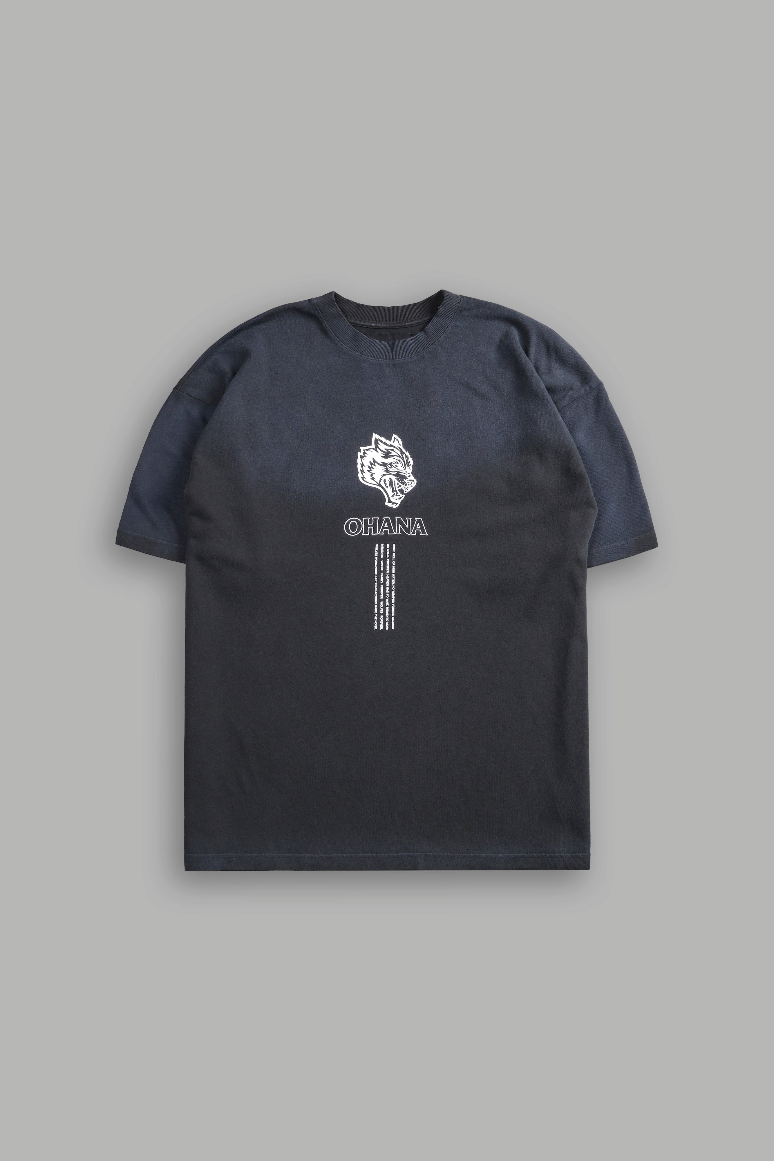 Ohana SSDDNFGU "Premium" Oversized Tee in Darc Ash Sun Fade