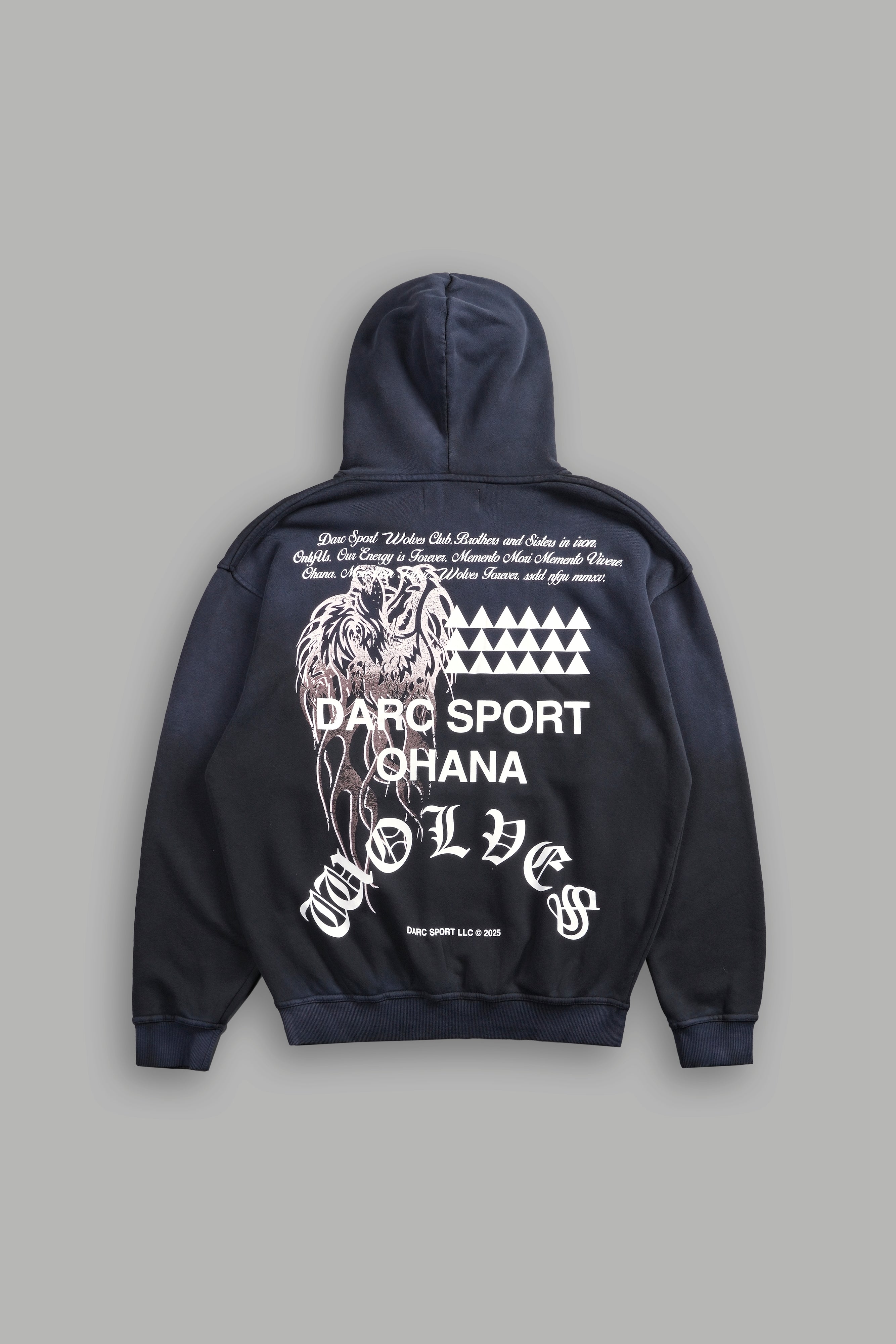 Darc Sport OHANA NATIVE WOLF PIERCE HOODIE CREAM M ダルク