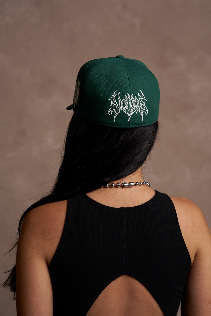 Iron W V2 Fitted Hat in Lush Green