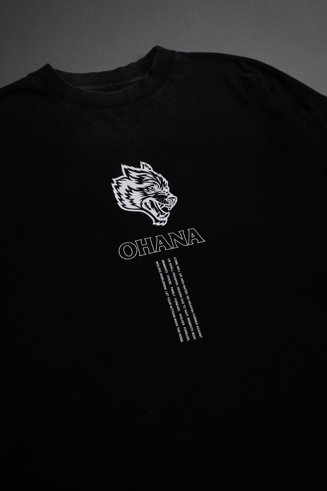 Ohana SSDDNFGU "Premium" Oversized Tee in Black