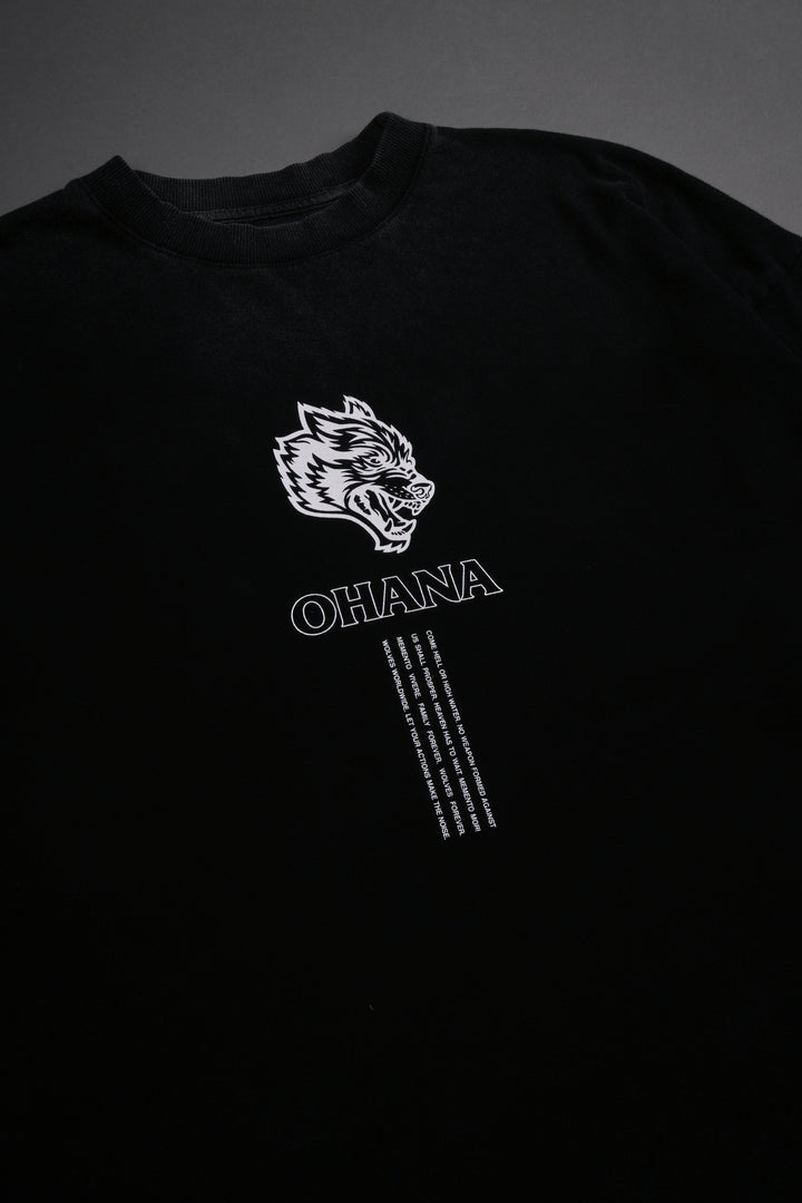 Ohana SSDDNFGU "Premium" Oversized Tee in Black