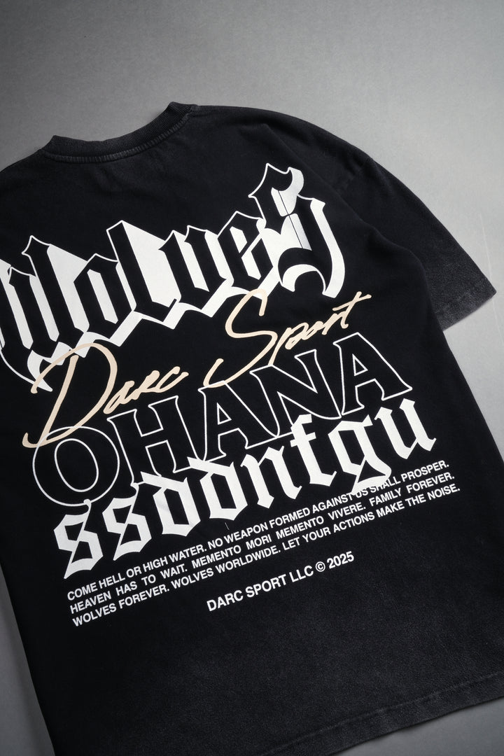 Ohana SSDDNFGU "Premium" Oversized Tee in Black