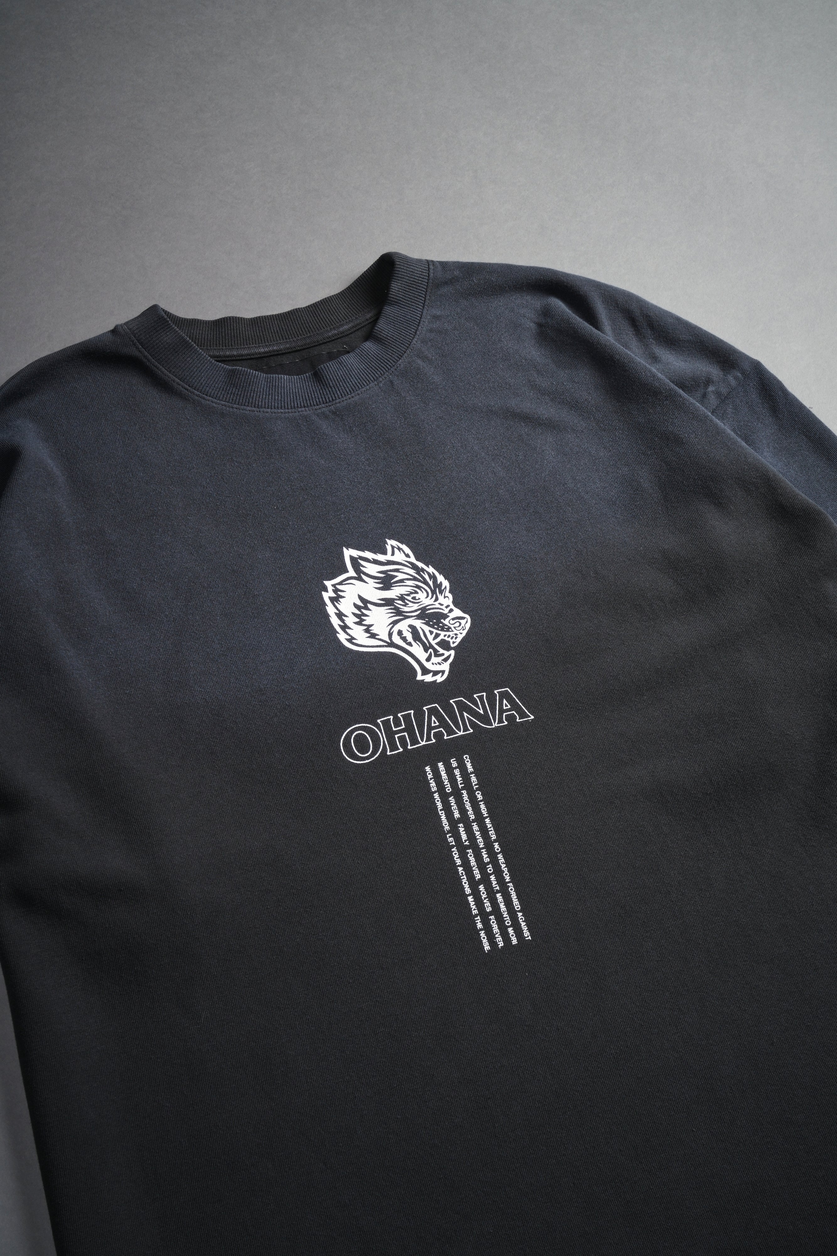 Ohana SSDDNFGU "Premium" Oversized Tee in Darc Ash Sun Fade