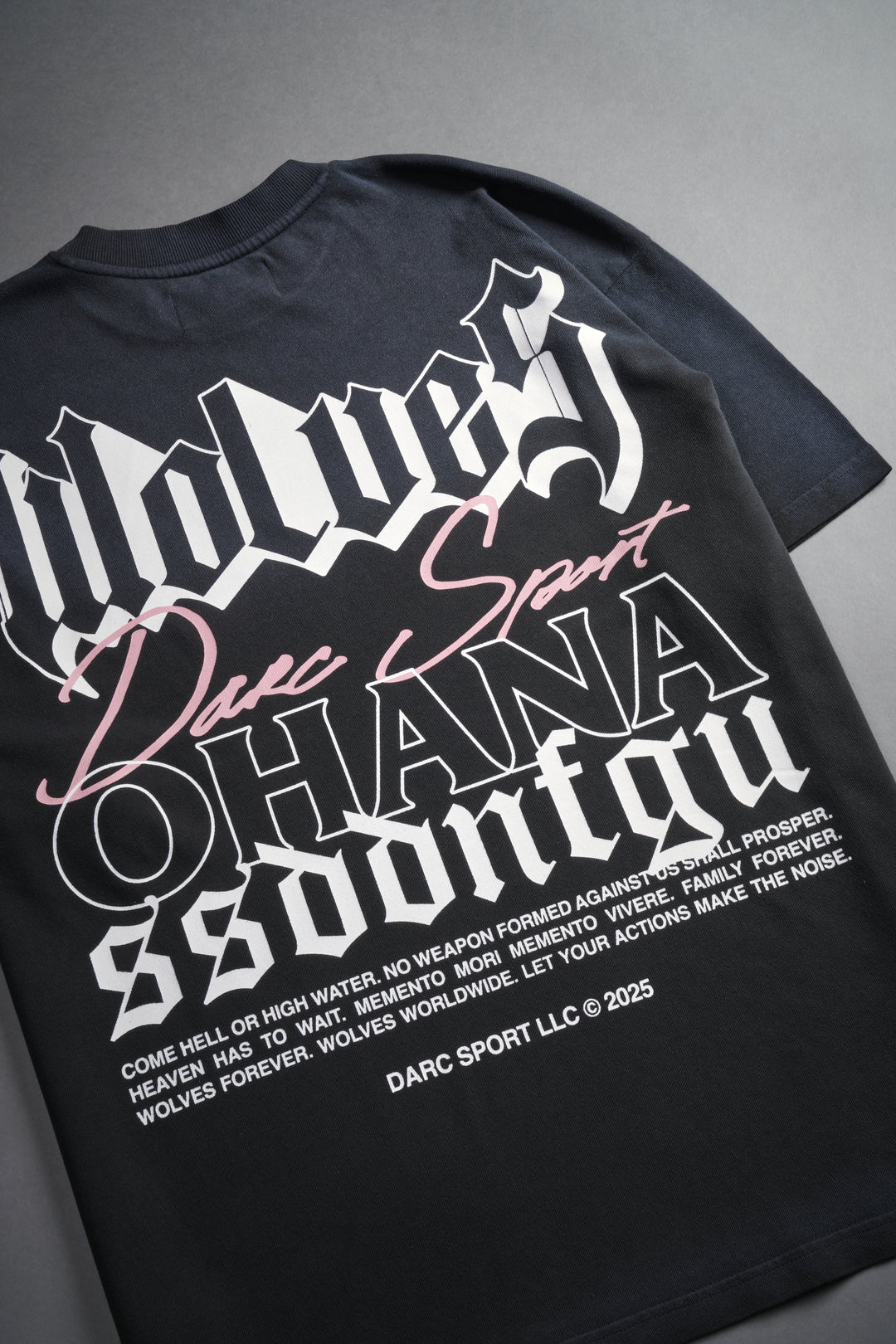 Ohana SSDDNFGU "Premium" Oversized Tee in Darc Ash Sun Fade