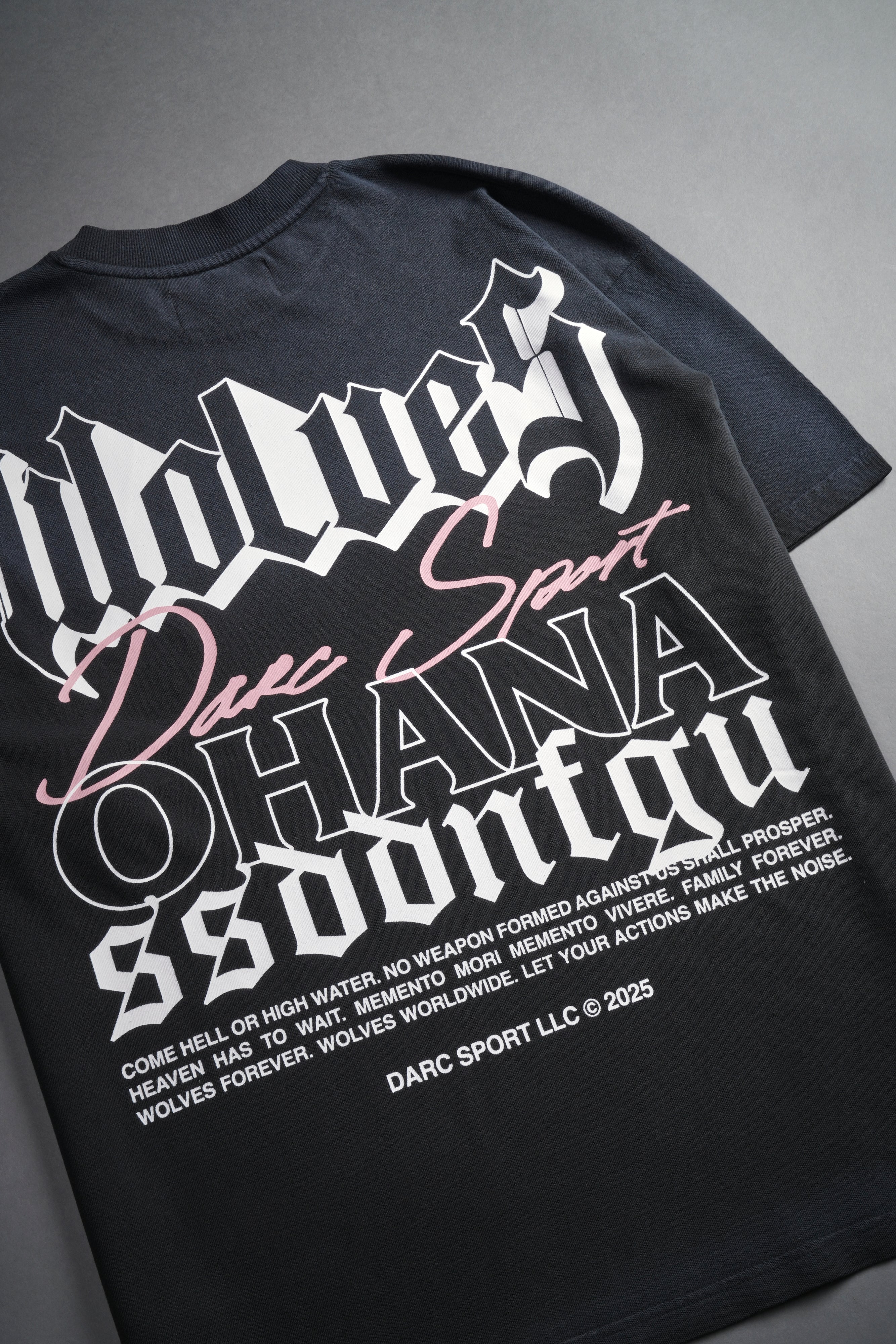 Ohana SSDDNFGU "Premium" Oversized Tee in Darc Ash Sun Fade
