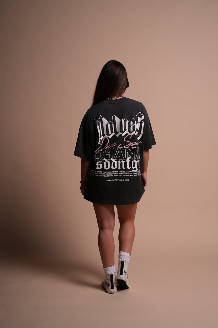 Ohana SSDDNFGU "Premium" Oversized Tee in Darc Ash Sun Fade