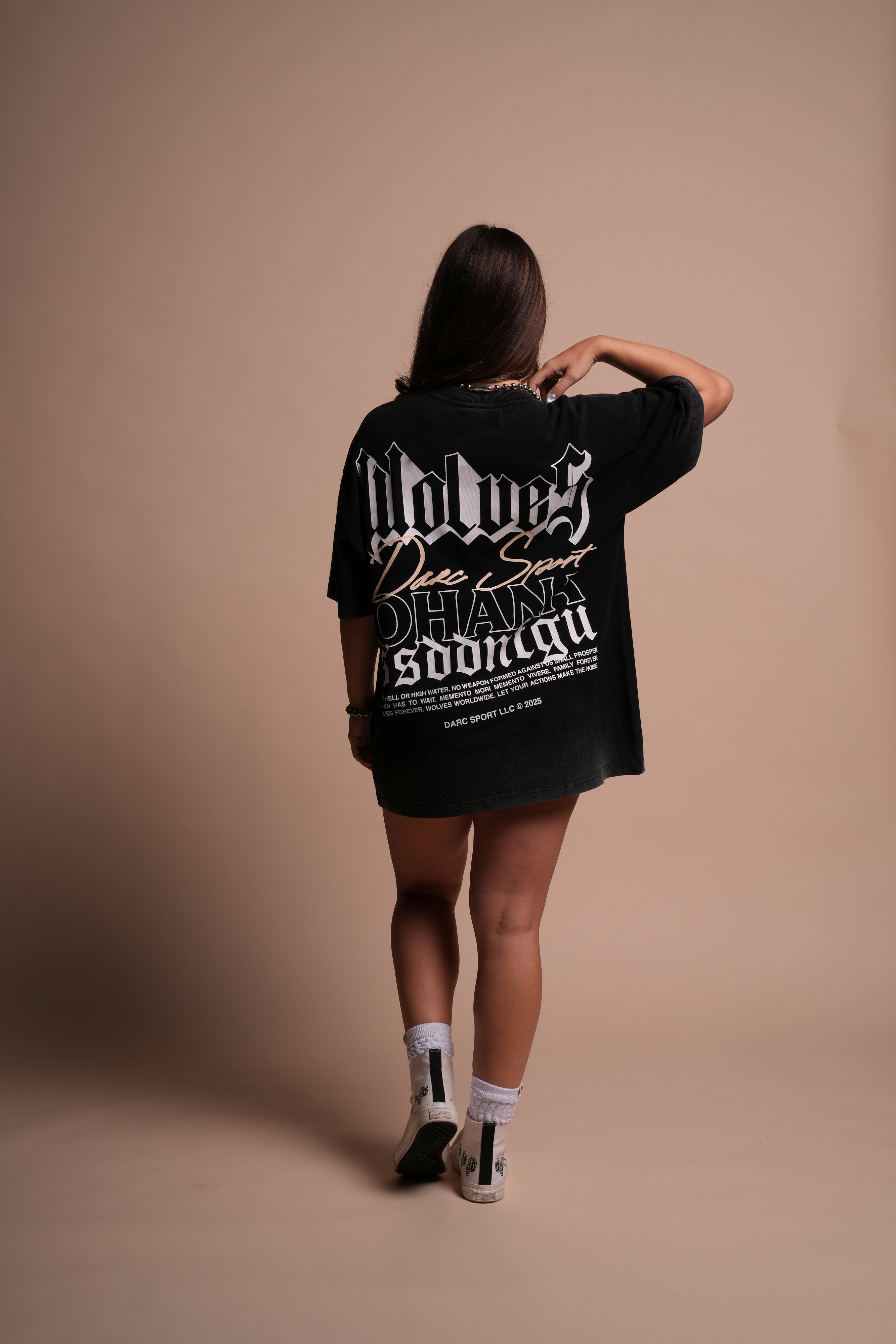 Ohana SSDDNFGU "Premium" Oversized Tee in Black