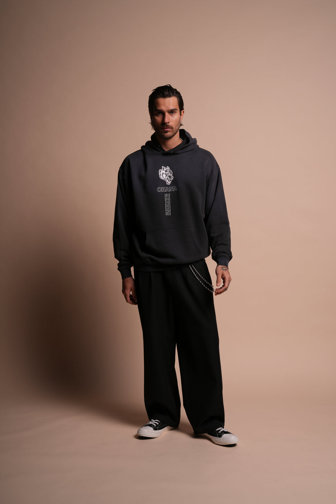 Ohana SSDDNFGU "Pierce" Hoodie in Darc Ash Sun Fade